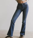 High rise denim