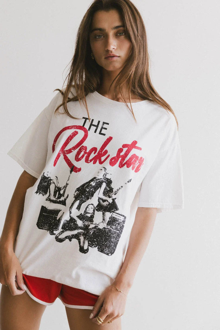 Round neck graphic tee