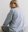 Plain color sweatshirt in blue