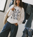 Round neck sweatshirt