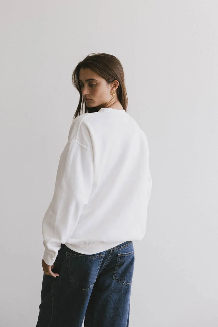 White sweatshirt