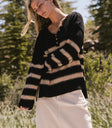 Long sleeves sweater in black