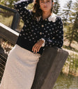 Floral styled sweater