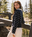 Long sleeves sweater in navy