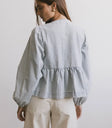 Striped top in light wash
