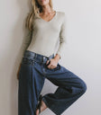 V-Neck top in sage