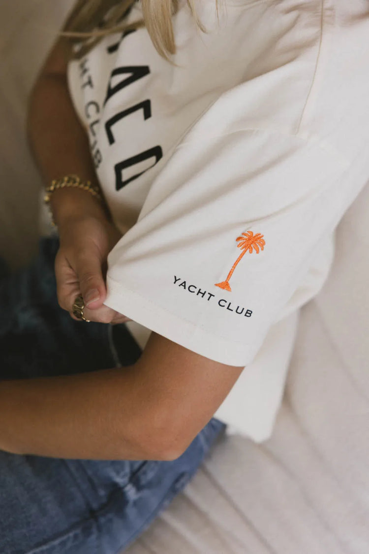 Short sleeves top in cream