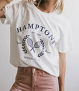 Round neck top in white