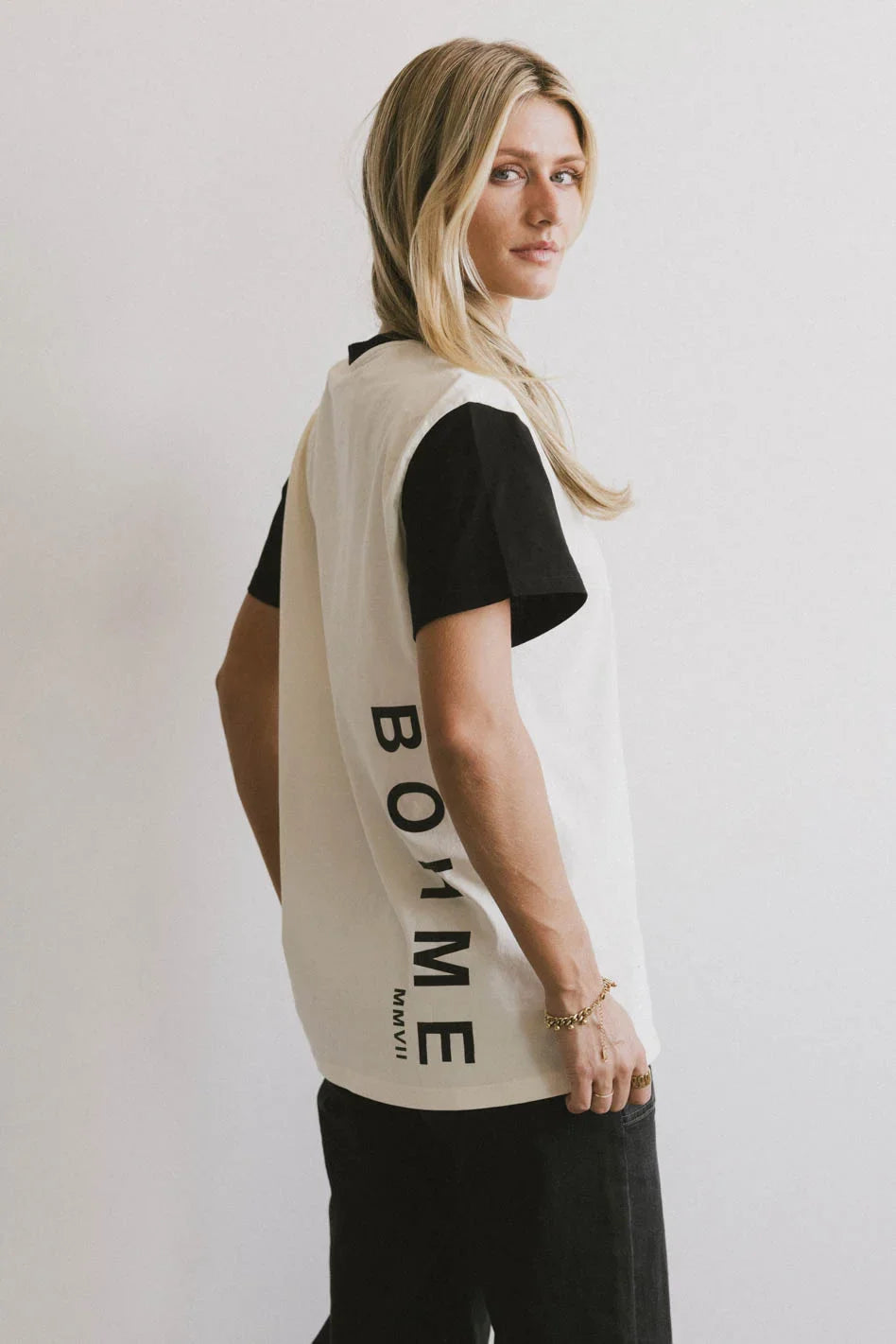 Short sleeves top in cream