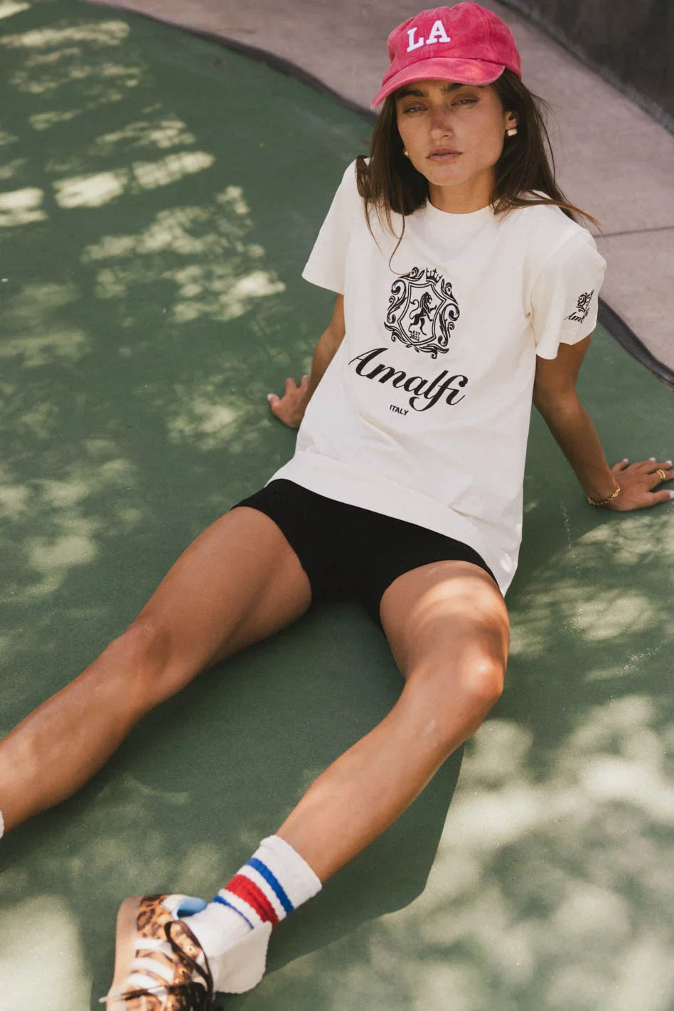 Shorts sleeves top in cream