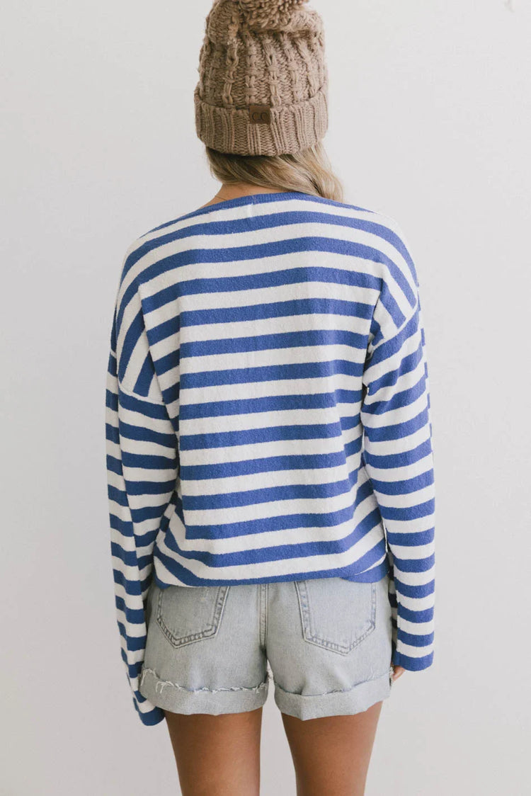 Knit top in blue