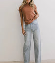Knit top in rust