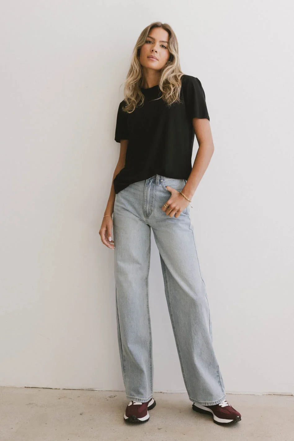 Two hand pockets straight legs pants