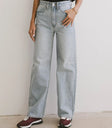 Straight legs denim pants