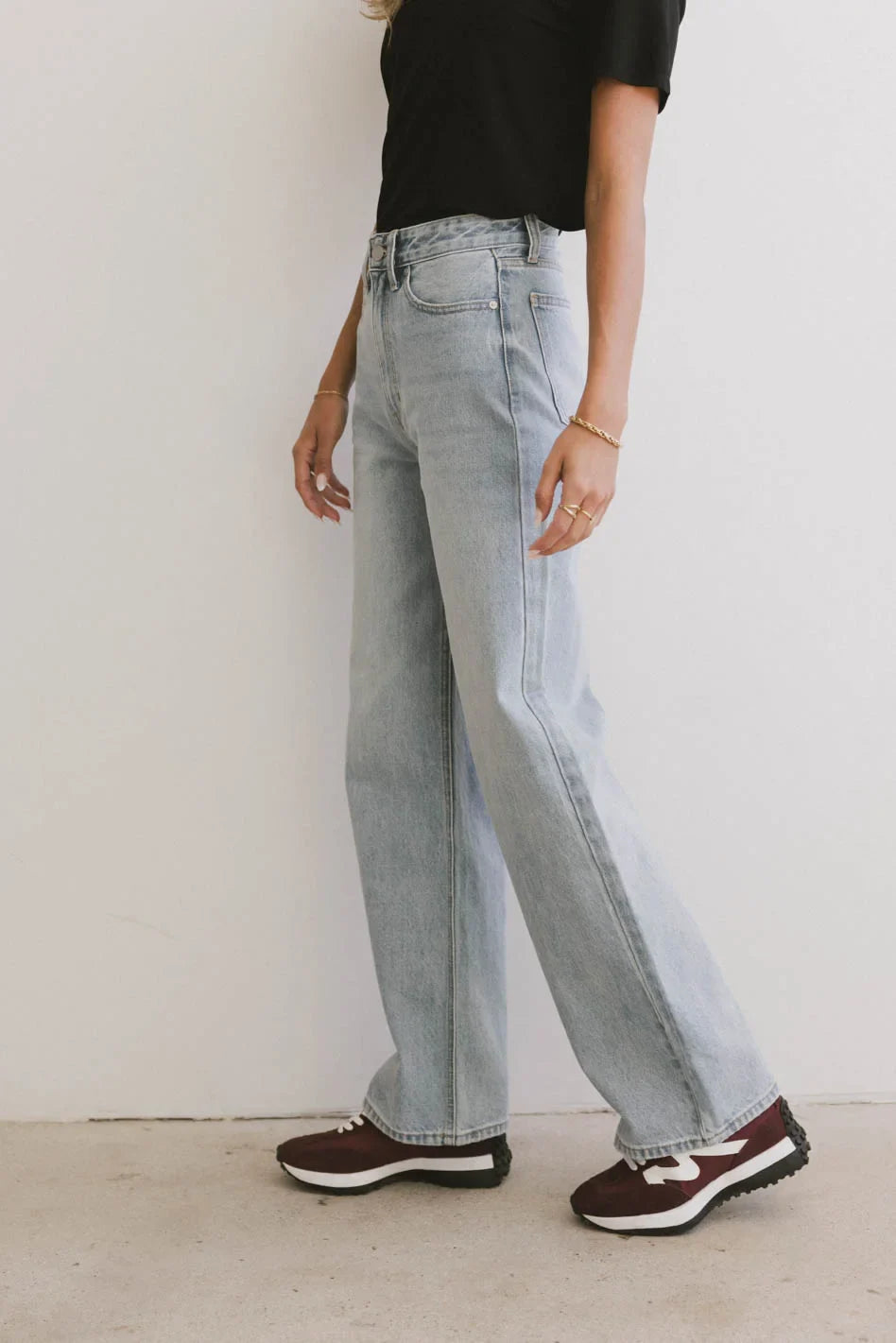 Denim pants in light wash