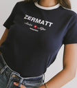 Round neck top in navy