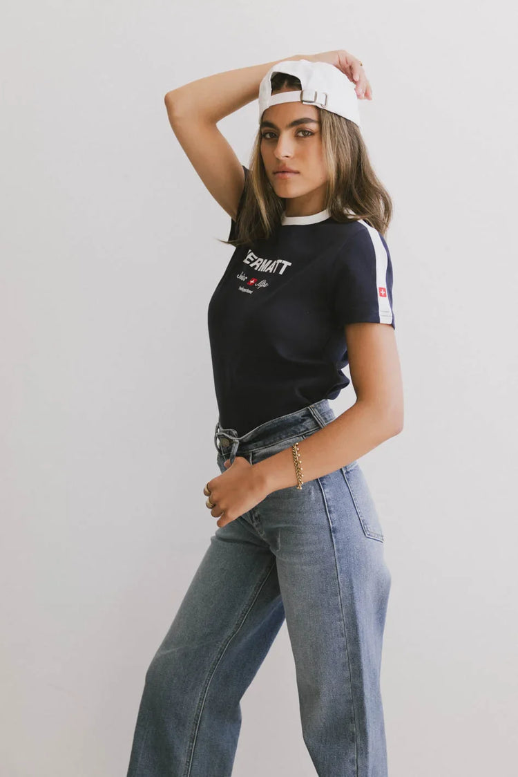 Top in navy