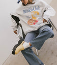 grey graphic pullover