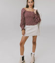 Long sleeves top in wine