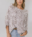 Woven top in cream