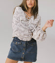 Blouse in cream
