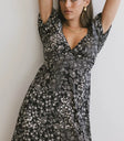 V-Neck dress in back