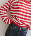 Knit top in red