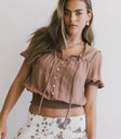 Top in brown