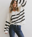 Oversized top in cream