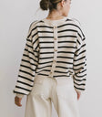 Buttons back designed sweater in black