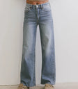High rise denim