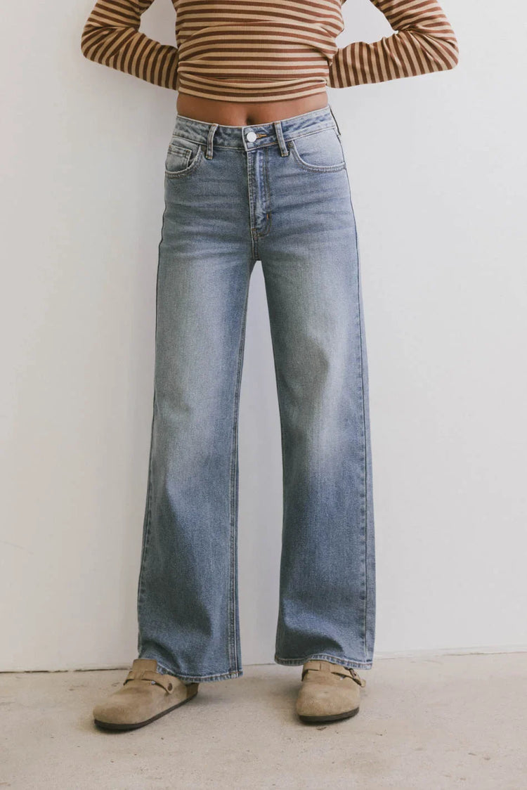 High rise denim