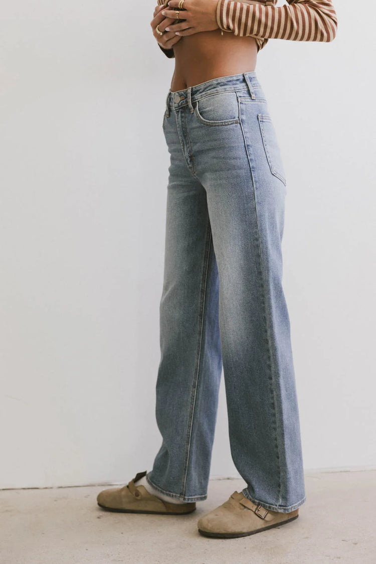 Medium wash denim
