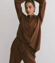 Long sleeves top in rust