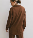 Plain color top in rust