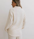Plain color top in cream