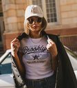 knit graphic baby tee