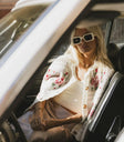 Floral sweater in cream