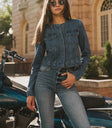 Two pockets denim top