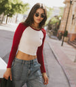 ribbon detail long sleeve top