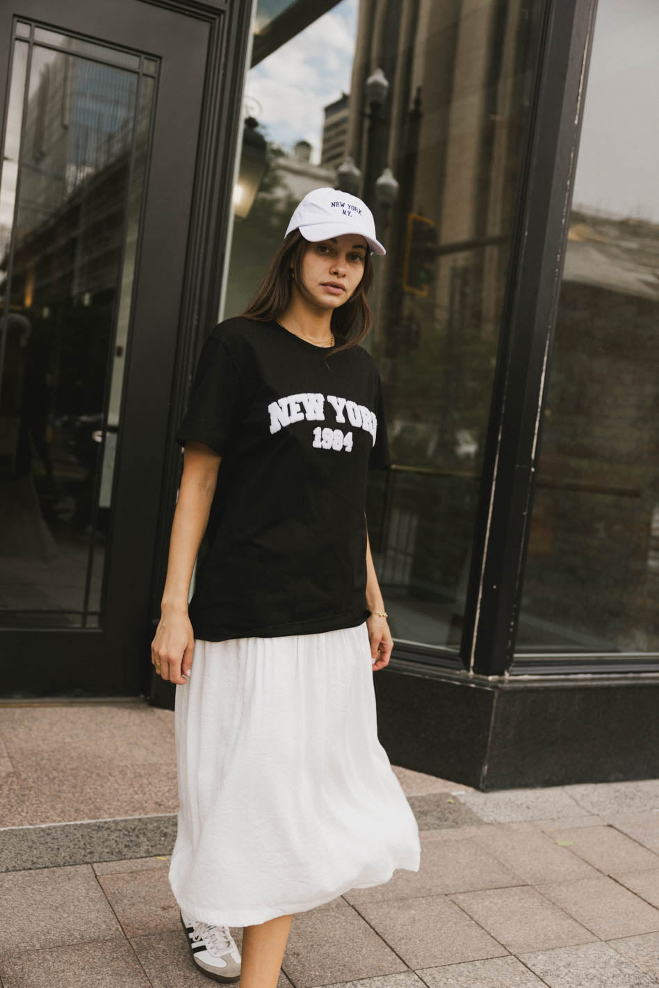 black short sleeve graphic tee