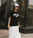black short sleeve graphic tee