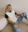 Knit top in cream