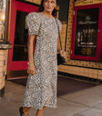Dress in leopard print