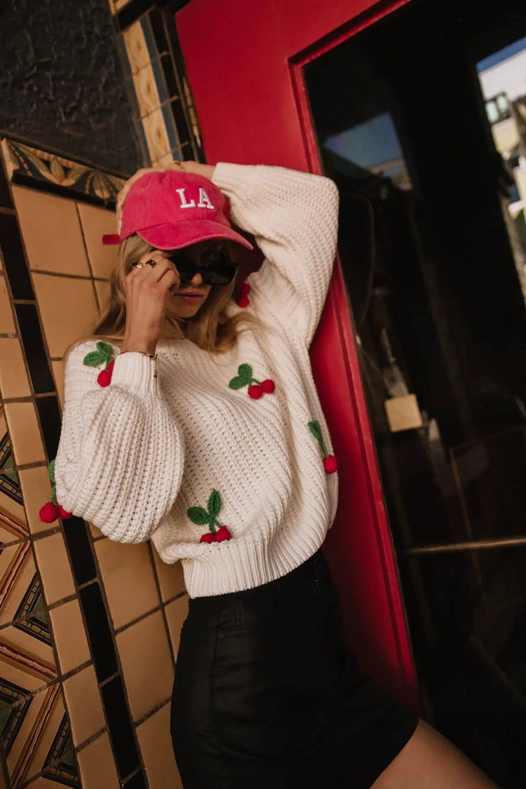 Sweater with cherry