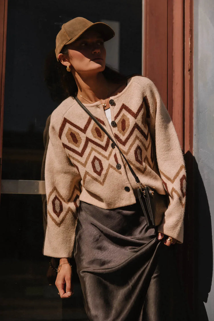 Long sleeves top in brown