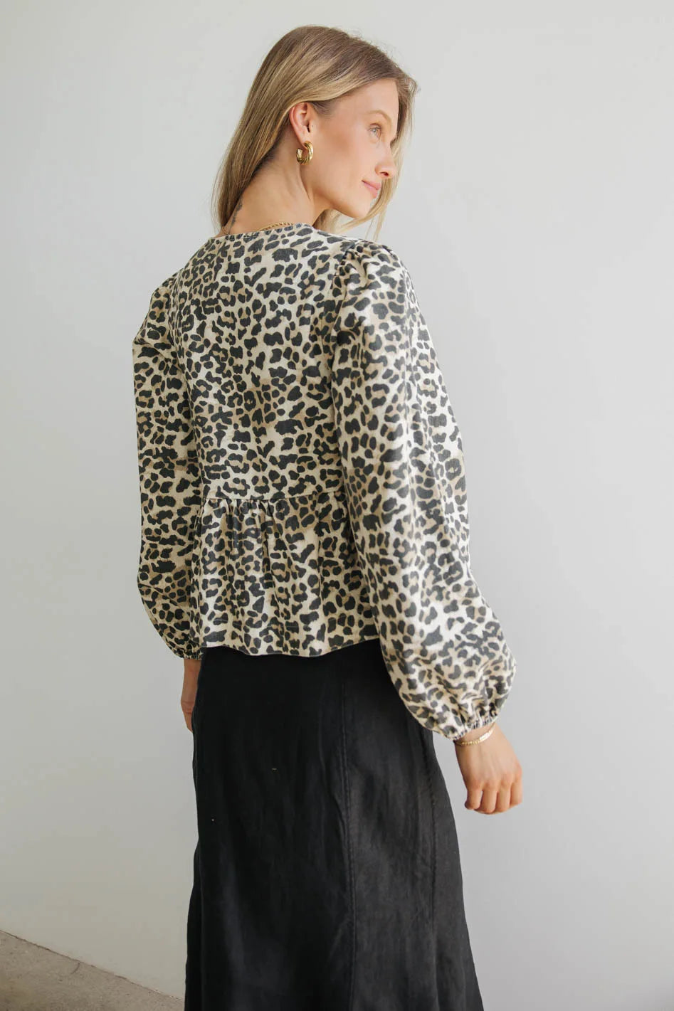 Leopard print top