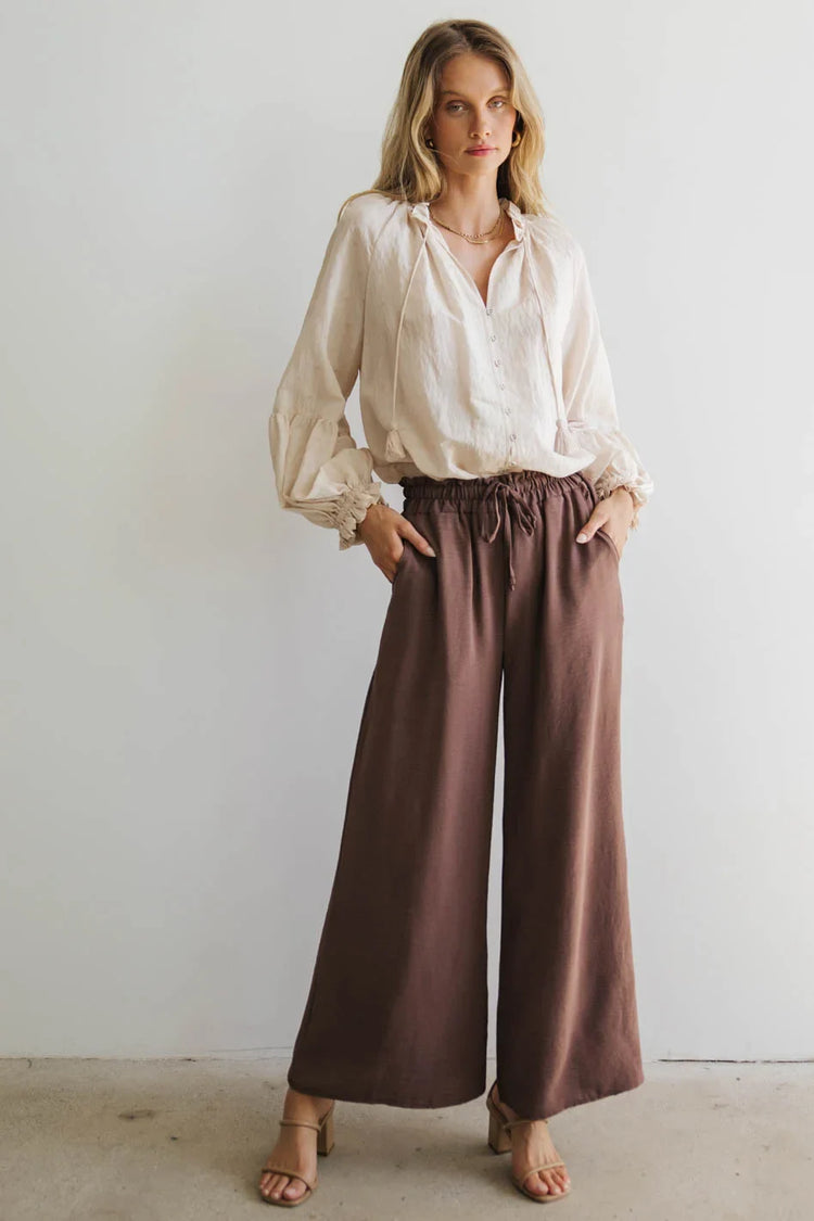 Long sleeves top in oatmeal