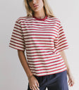 oversized striped tee