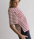oversized striped tee